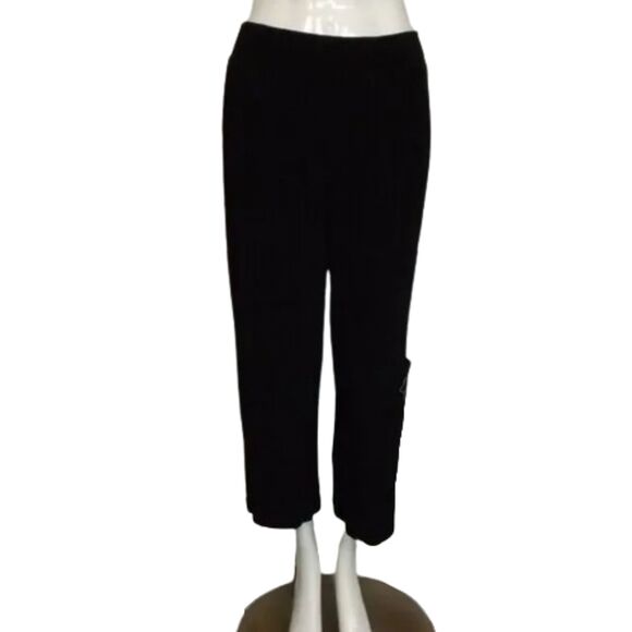 CHICO'S TRAVELERS Pants, 2, Brown, Crop/Capri length, Cargo pocket, Clamdigger - Picture 1 of 11